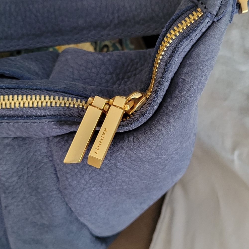 Hammitt Morgan | Skies Nubuck w/Brushed Gold Hardware ~ EUC - Picture 2 of 5